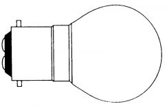 Gloeilamp-24V-10W-B22-kogel-helder-bajonet