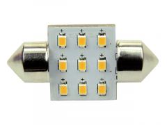 Ledlamp-9Leds-festoon-10-30V-31mm-2700k