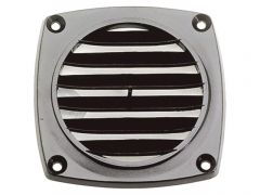 Ventilatierooster vlak 94x94mm zwart