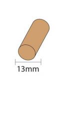 PVC-ronde-pees-PVC-Plugging-13mm-teak-3mtr