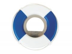 Reddingsboei-flesopener-blauw/wit-ø-7-cm