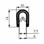 Klemprofiel zwart 2-5mm