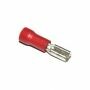 Kabelschoen vlaksteek 3mm rood, 5 stuks